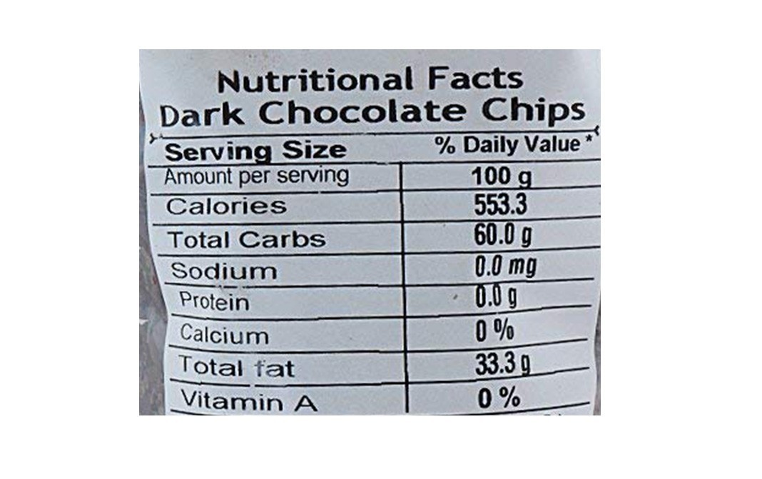 Leeve Dry fruits Dark Chocolate Chips    Pack  200 grams